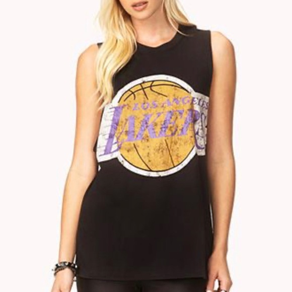 lakers muscle tee